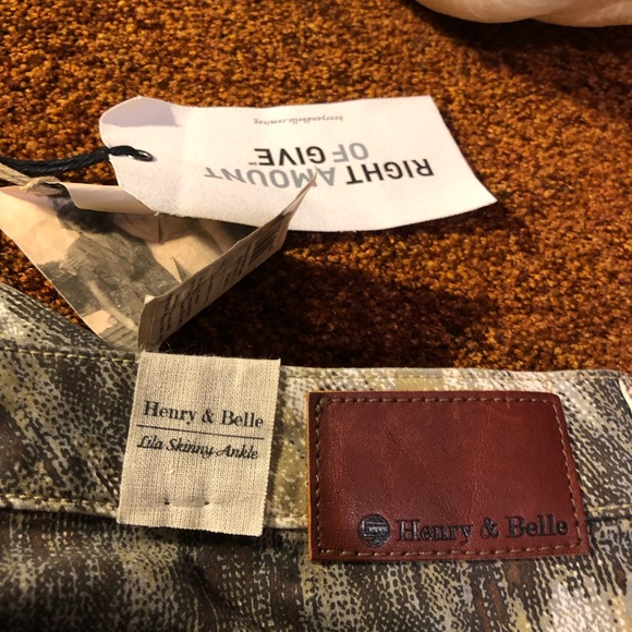 NWT Henry & Belle Lila Skinny Ankle Spruce Jeans - Picture 5 of 5